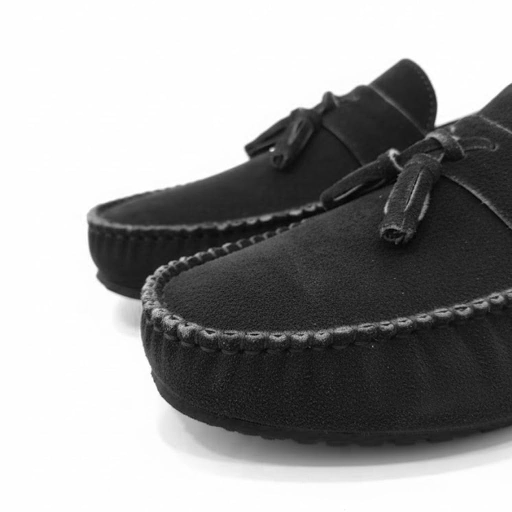 Men’s suede loafers – modern moccasin design, lightweight and extremely comfortable for daily and casual wear.   - S30