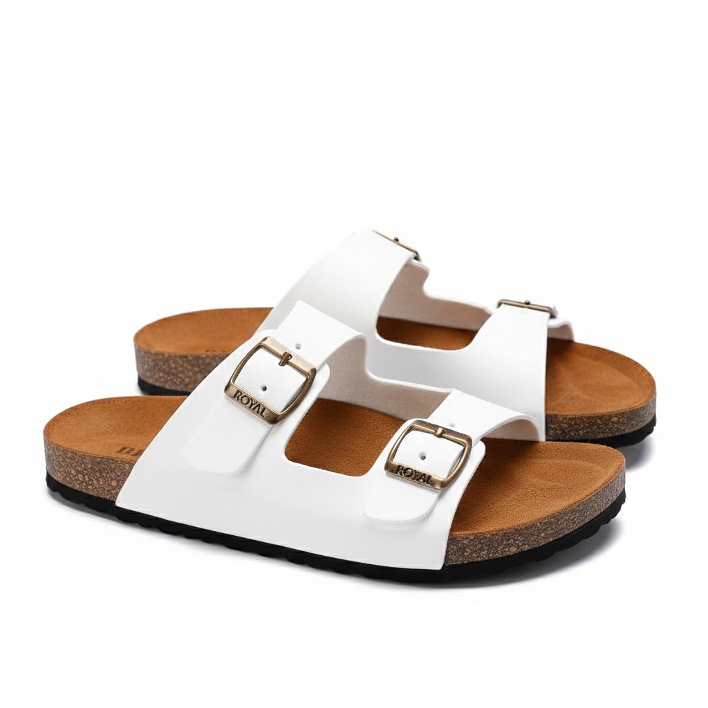 Men genuine leather slipper fashion casual look - Anti-slip  - Code 102
