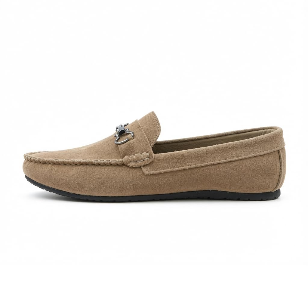 Men’s suede loafers – modern moccasin design, lightweight and extremely comfortable for daily and casual wear.   - S4
