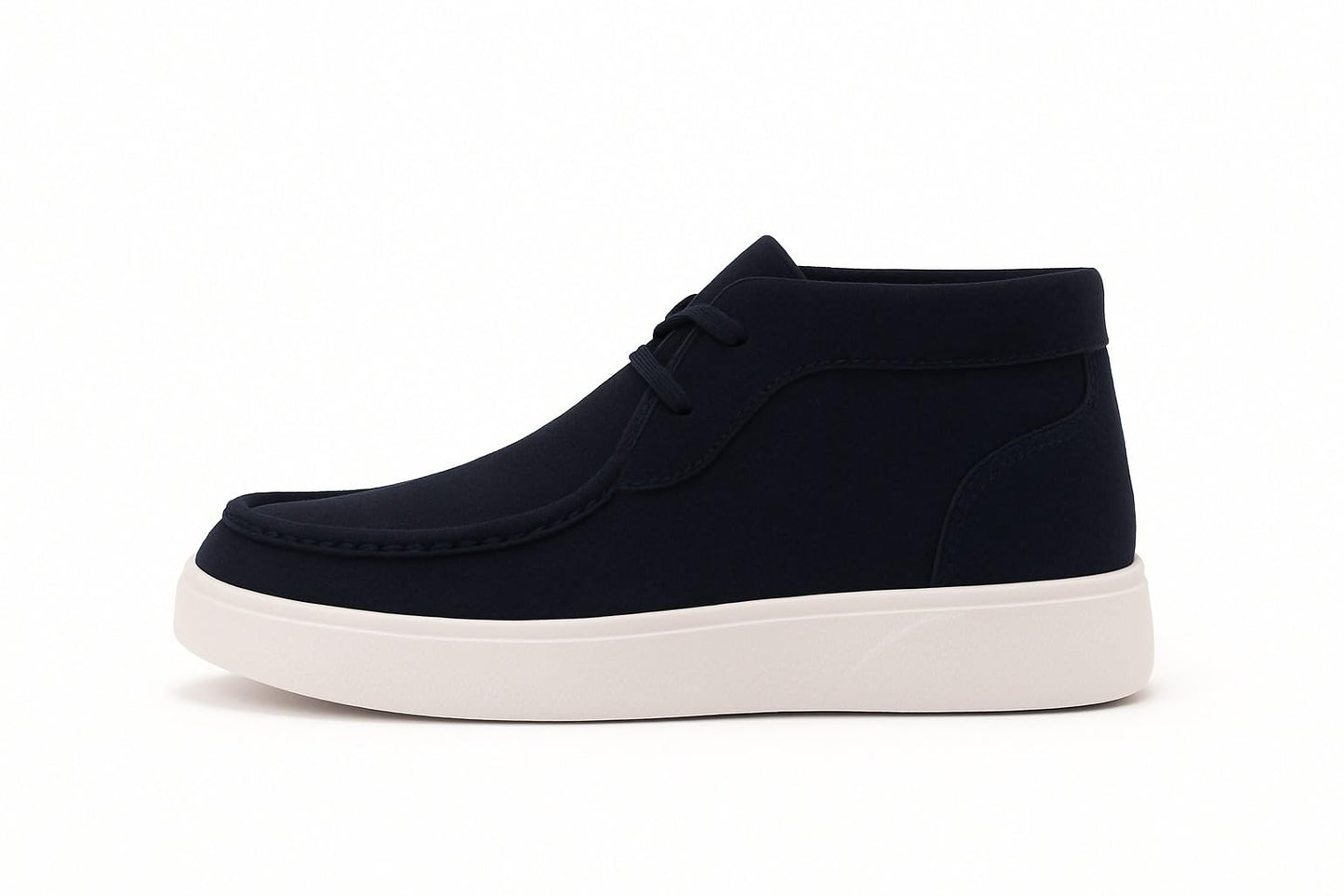 Men's elegant lace-up shoes made of genuine suede leather - equipped with a comfortable Turkish rubber sole