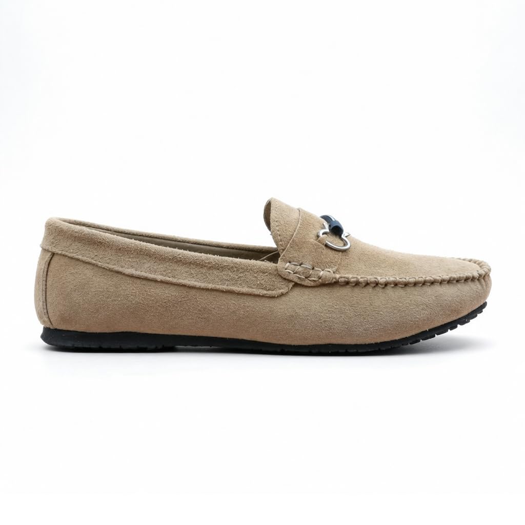 Men’s suede loafers – modern moccasin design, lightweight and extremely comfortable for daily and casual wear.   - S4