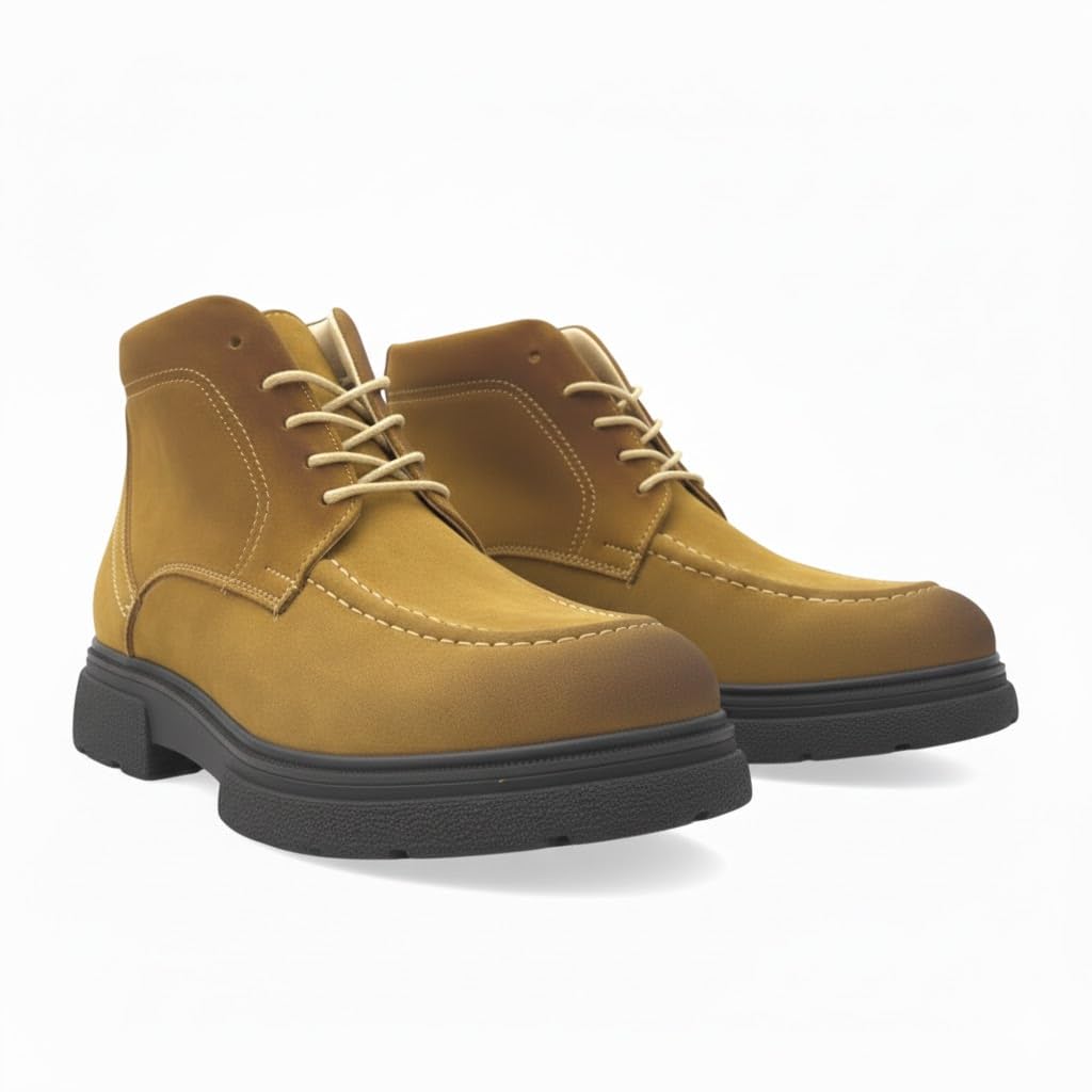 Stylish men's shoes made of suede - equipped with a comfortable Turkish rubber sole - available in various colors and sizes