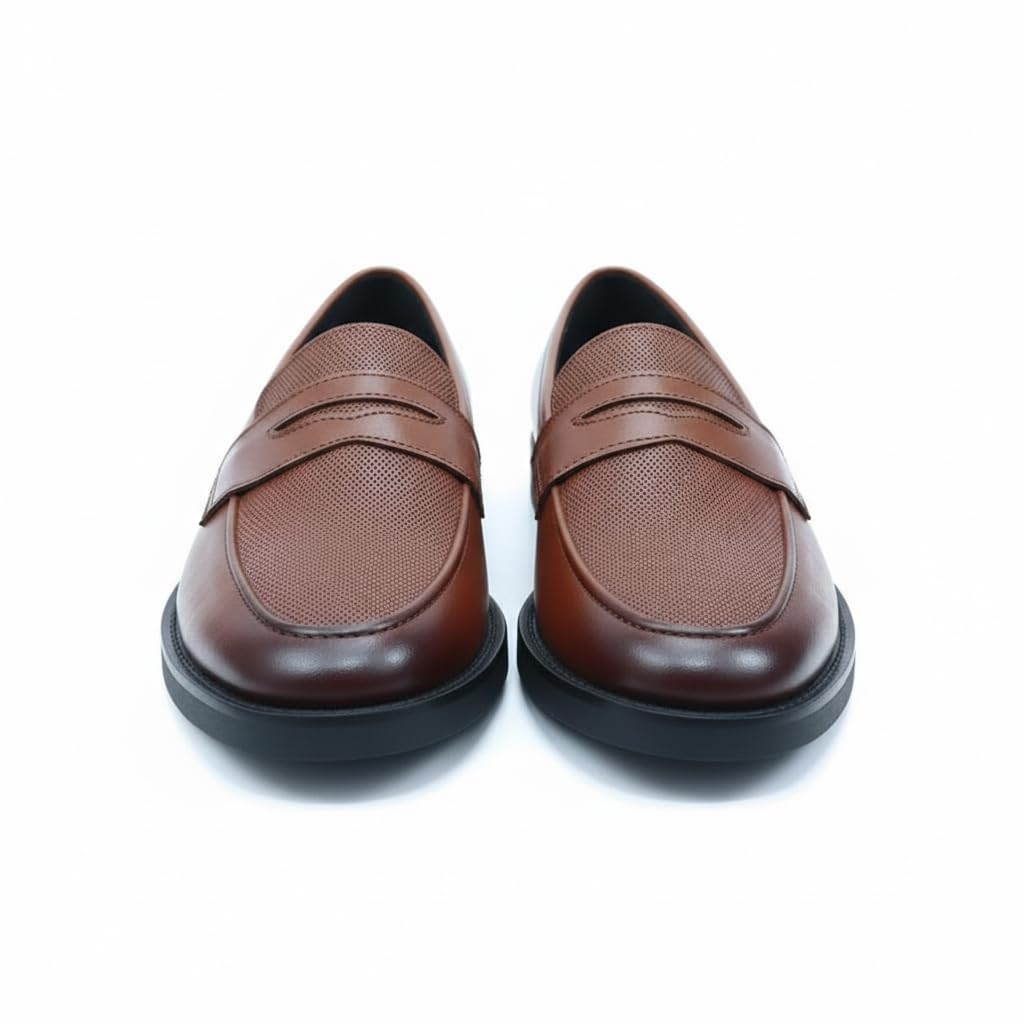 Men’s black leather loafers – formal elegance with a modern touch and a comfortable sole for all-day walking.   - X11