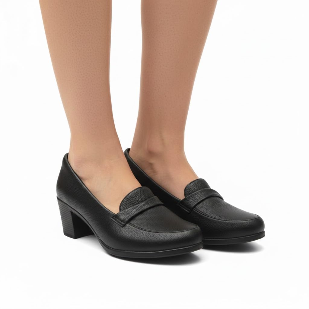 Elegant women's shoes with a comfortable heel and a classic touch - available in various colors and sizes