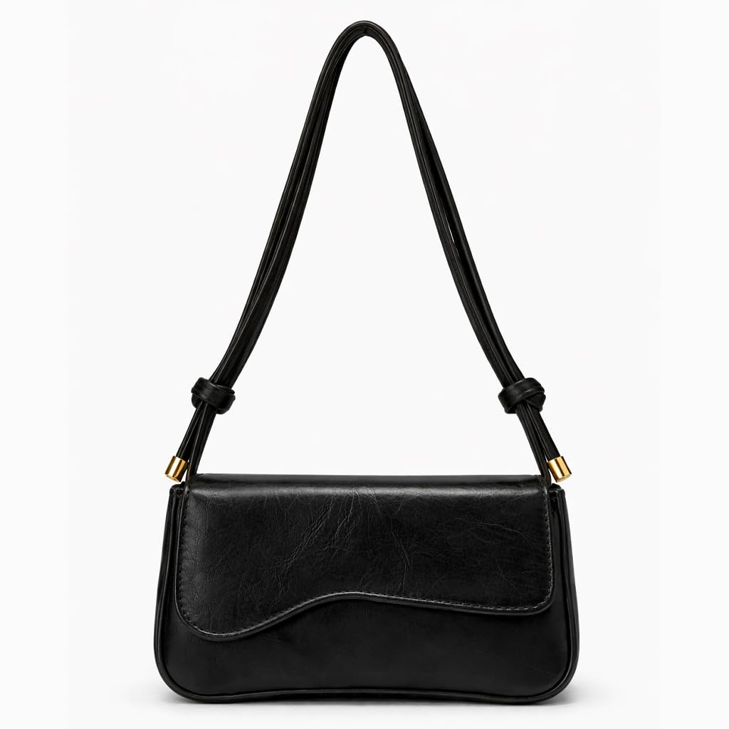 Small Cafe leather women’s handbag with a modern design and a long strap – suitable for evening events and everyday outings.