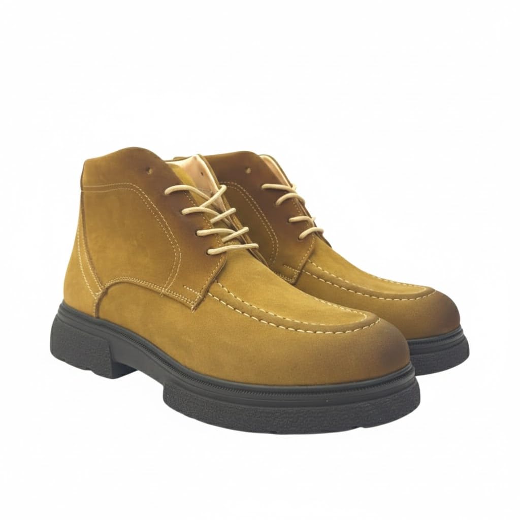 Stylish men's shoes made of suede - equipped with a comfortable Turkish rubber sole - available in various colors and sizes