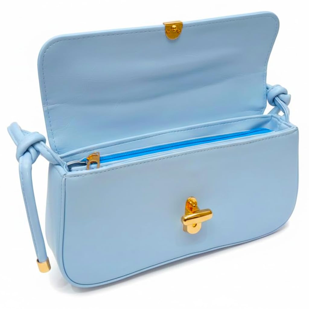 Small leather women’s handbag with a modern design and a long strap – suitable for evening events and everyday outings.