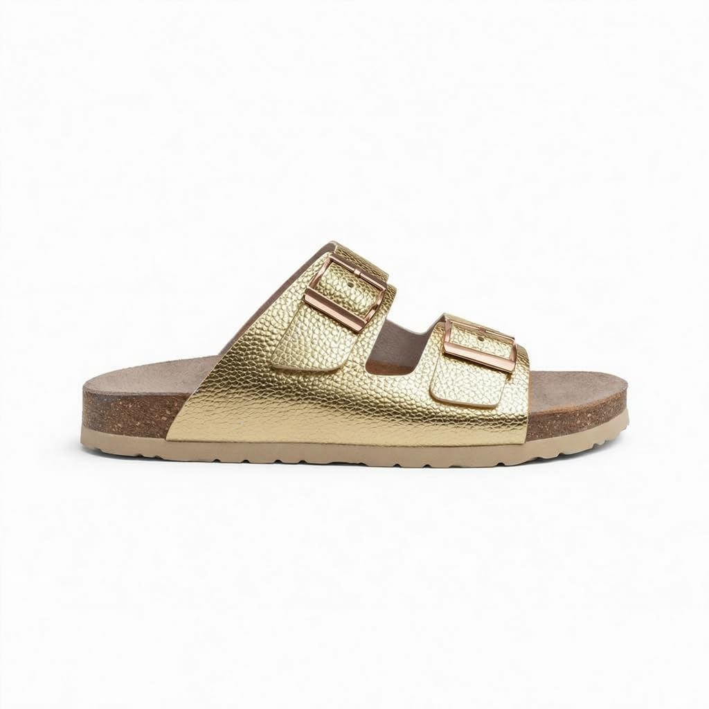 Women’s Orthopedic Slippers with Two Adjustable Straps – Comfortable Footbed Supporting the Arch and Anti-Slip Base – Modern Design for Daily and Summer Wear.