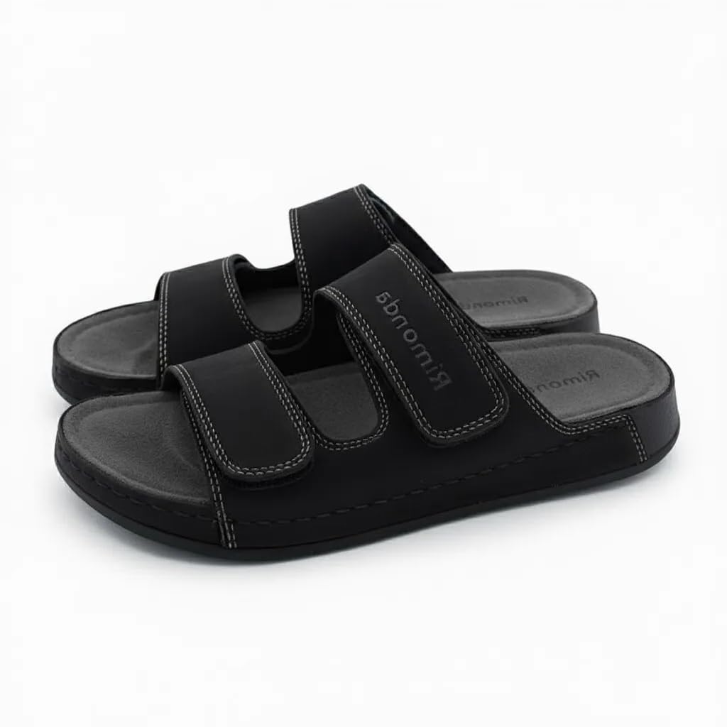 Men genuine leather slipper fashion casual look - Anti-slip-  Code M35