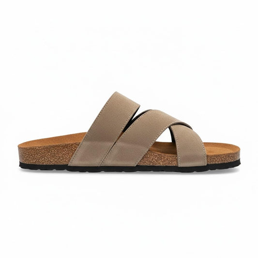 Men genuine leather slipper fashion casual look - Anti-slip  - Code 3010