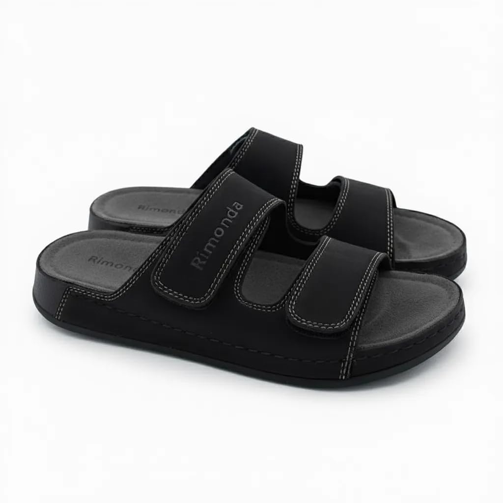 Men genuine leather slipper fashion casual look - Anti-slip-  Code M35