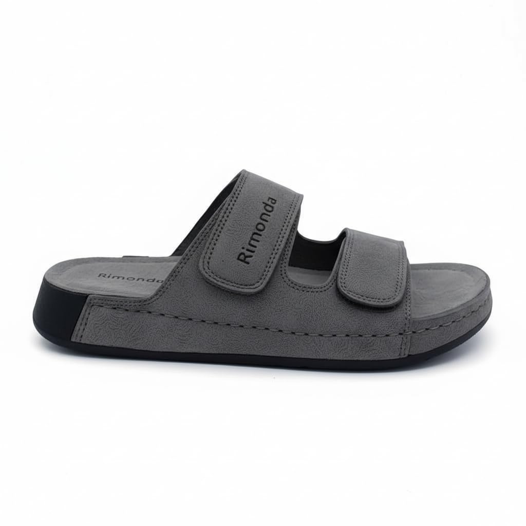 Men genuine leather slipper fashion casual look - Anti-slip-  Code M35