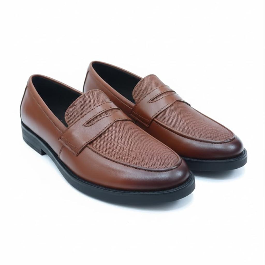 Men’s black leather loafers – formal elegance with a modern touch and a comfortable sole for all-day walking.   - X11