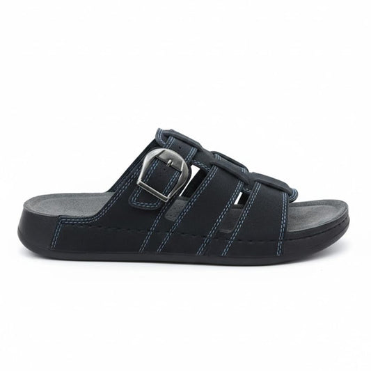 Men genuine leather slipper fashion casual look - Anti-slip  - Code M34