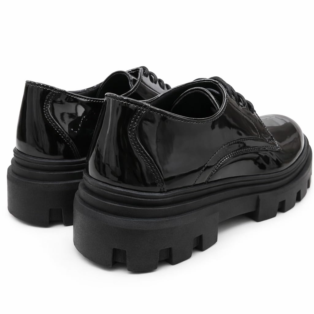 Men’s Classic Formal Shoes in Shiny Leather – Elegant Dress Shoes for Work and Formal Occasions – Comfortable Anti-Slip Sole