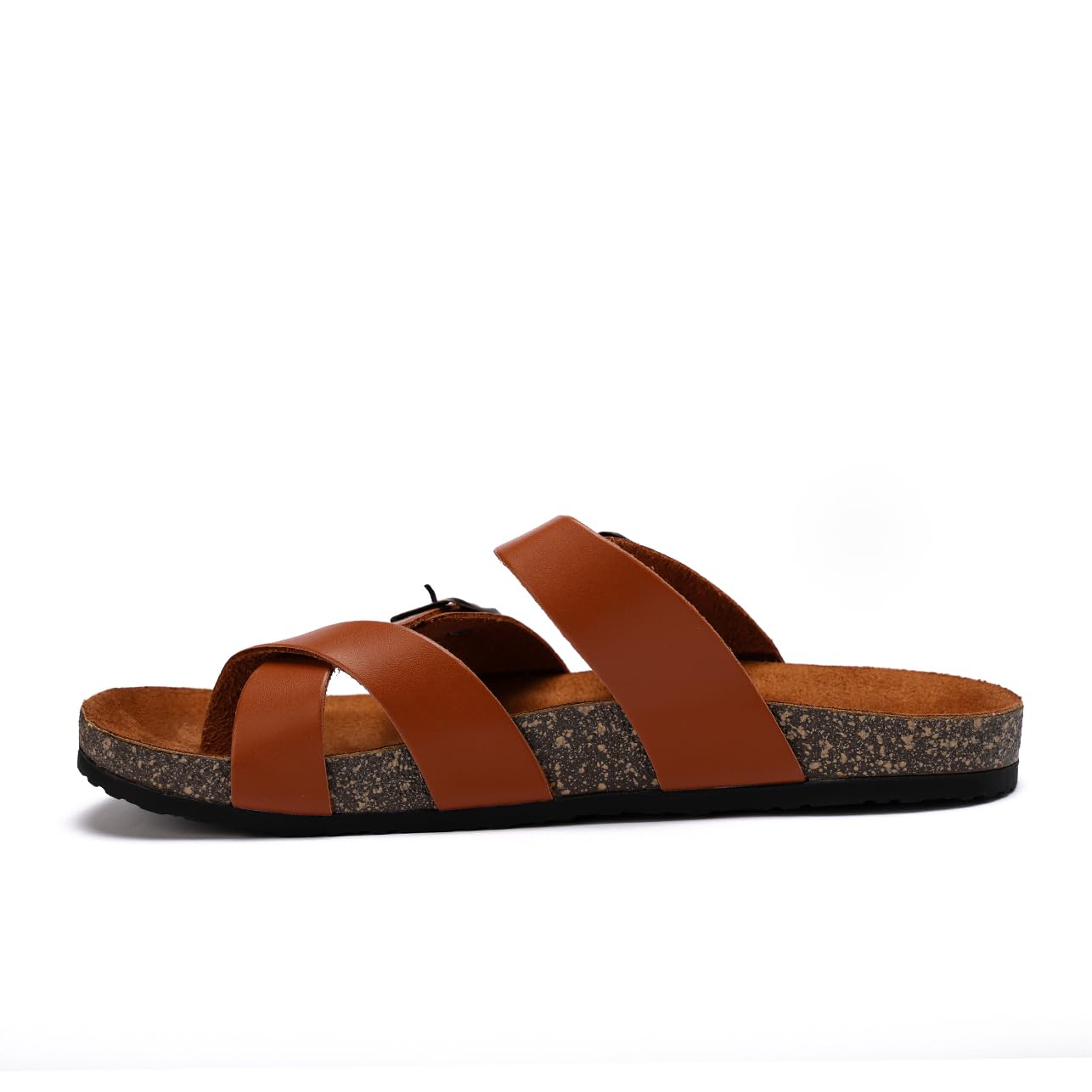 Men genuine leather slipper fashion casual look - Anti-slip  - Code 100