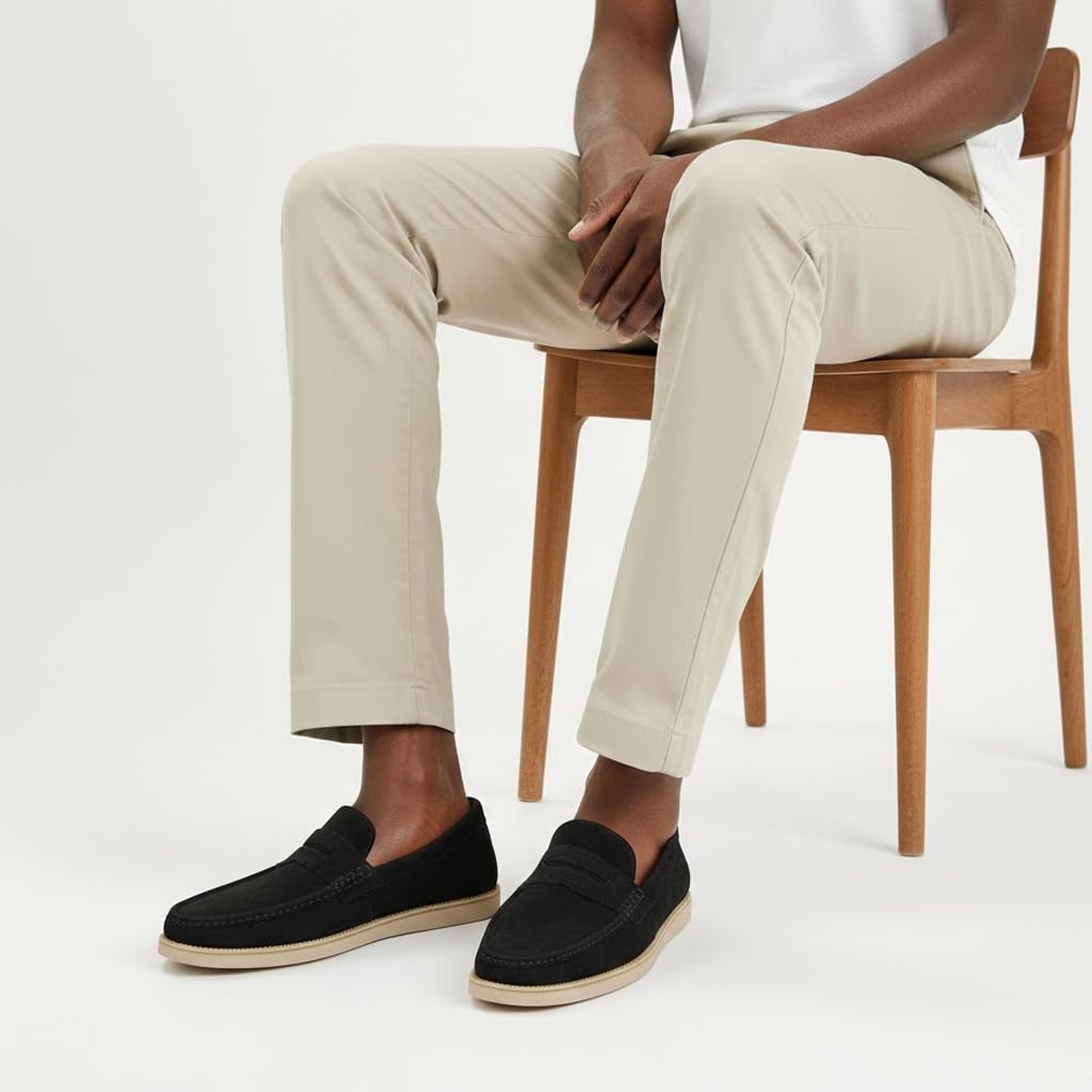 Men’s suede loafers – modern moccasin design, lightweight and extremely comfortable for daily and casual wear.  - K2