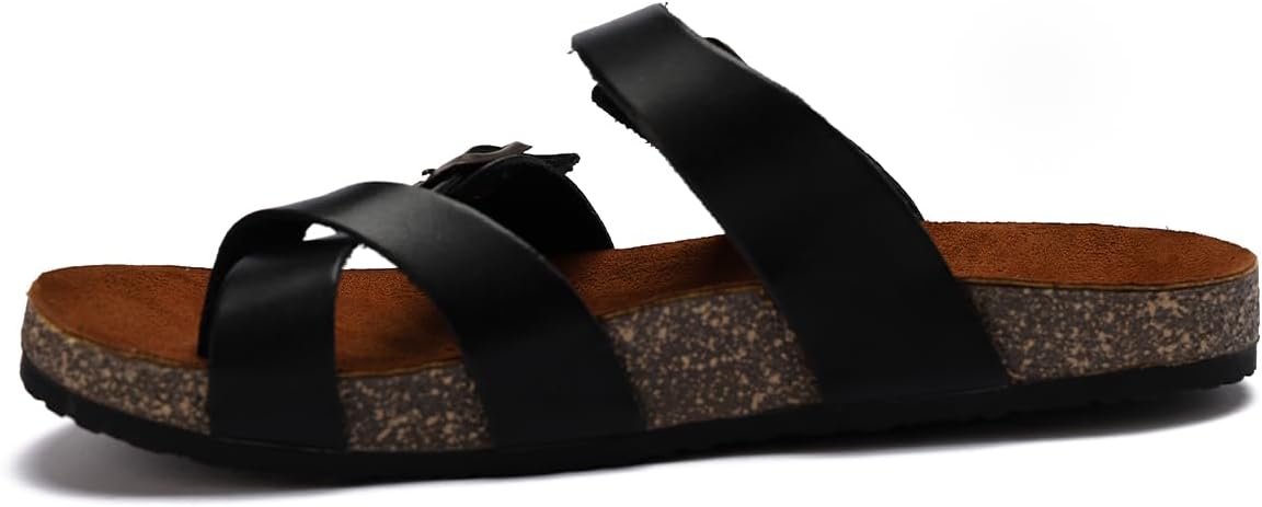 Men genuine leather slipper fashion casual look - Anti-slip - Code 100