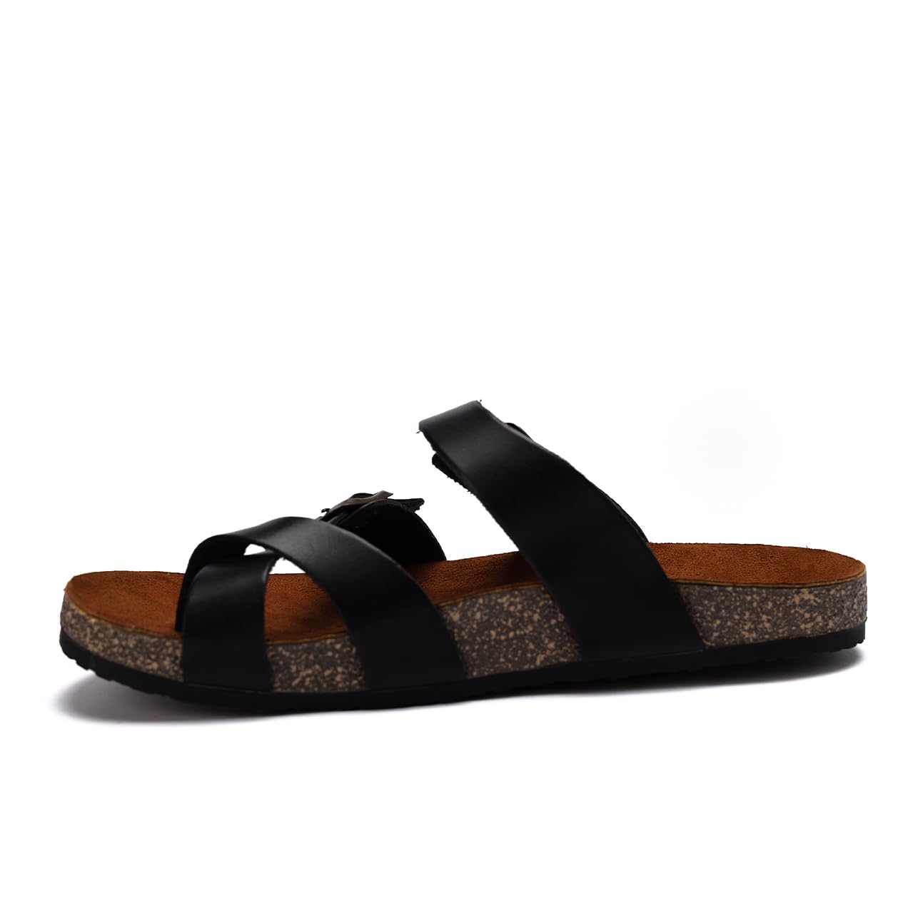 Men genuine leather slipper fashion casual look - Anti-slip - Code 100