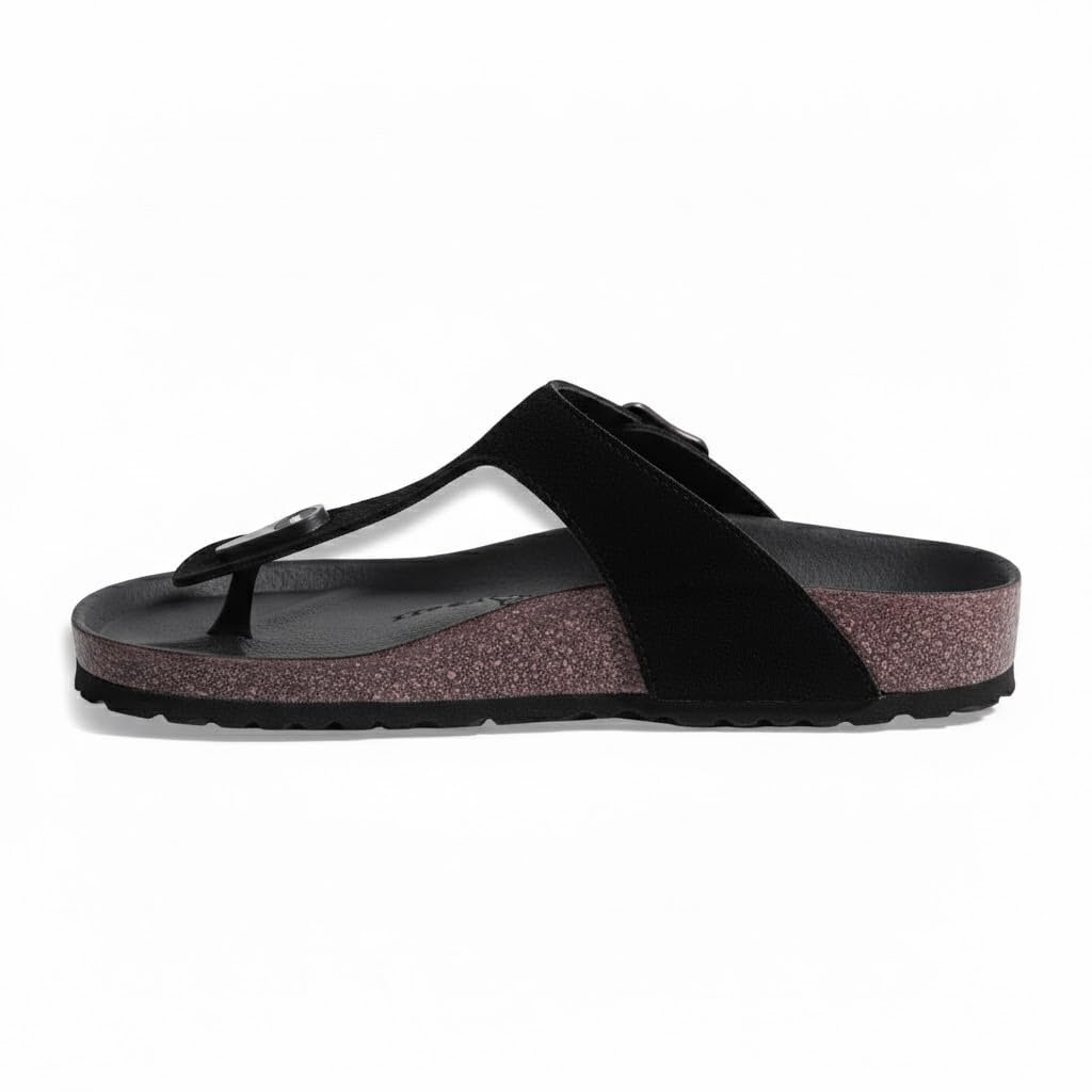 Men genuine leather slipper fashion casual look - Anti-slip  - Code 3000