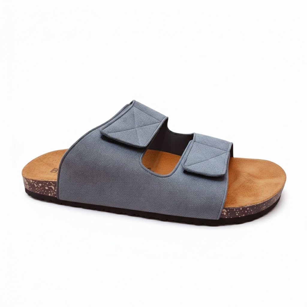 Men genuine leather slipper fashion casual look - Anti-slip  -  Code 117
