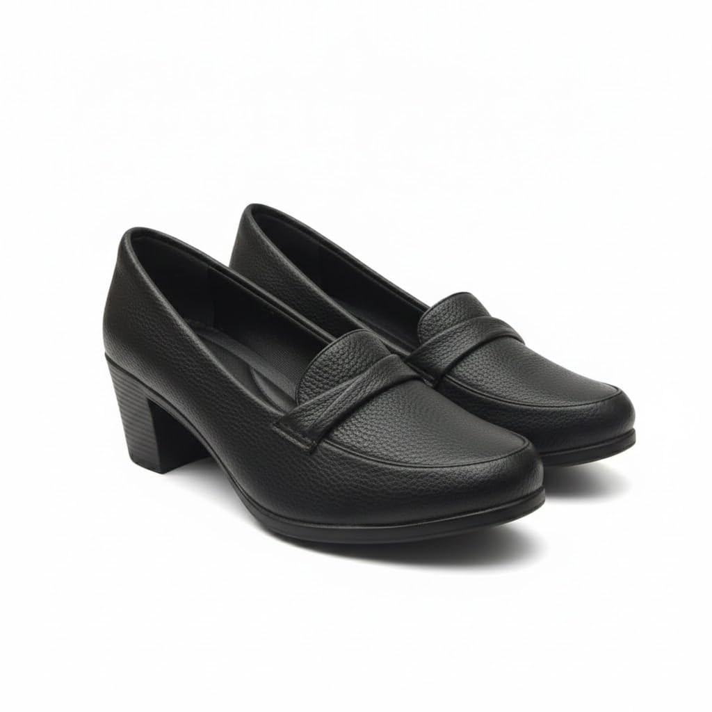Elegant women's shoes with a comfortable heel and a classic touch - available in various colors and sizes
