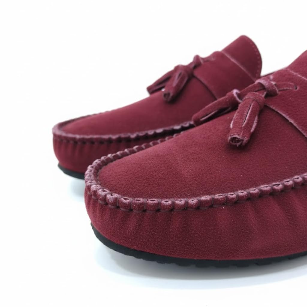 Men’s suede loafers – modern moccasin design, lightweight and extremely comfortable for daily and casual wear.   - S30