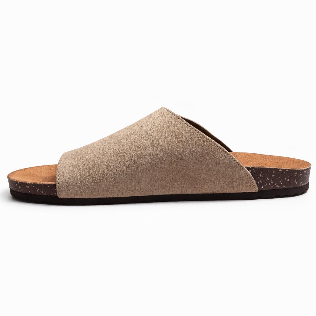 Men’s orthopedic sandals with a wide adjustable strap – rubber footprint sole that supports the foot arch and is lightweight – ideal for daily and summer use.   - 106