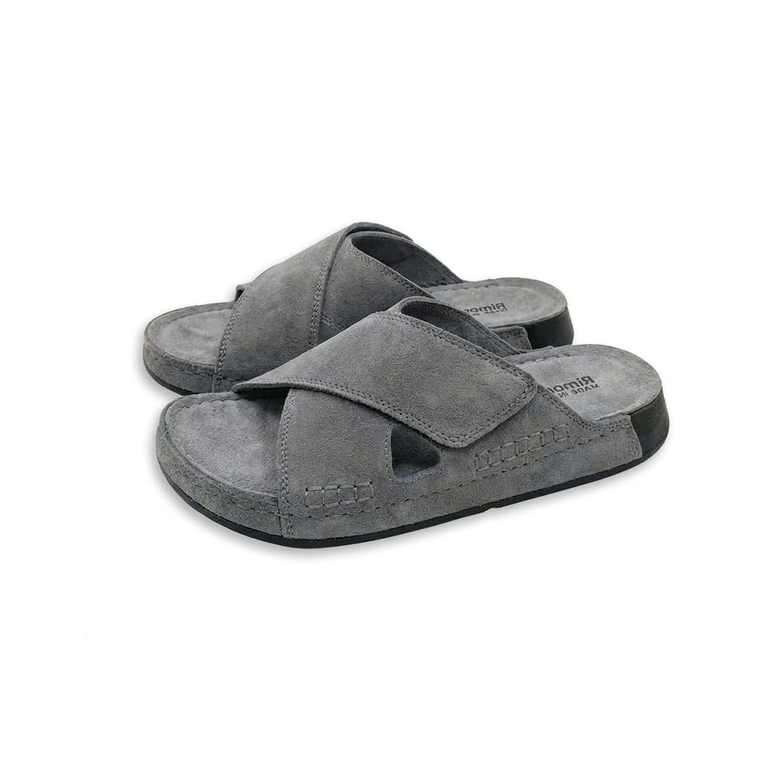 Men genuine leather slipper fashion casual look - Anti-slip  - Code M37