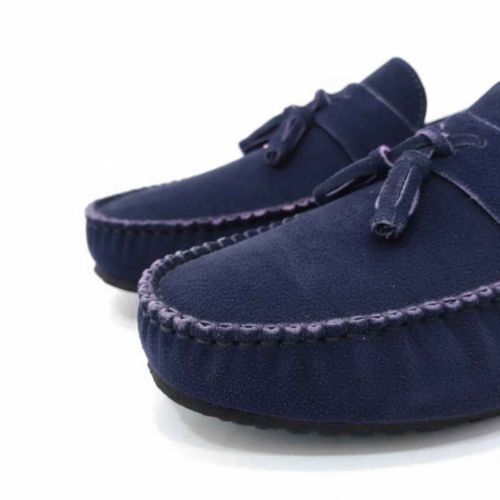 Men’s suede loafers – modern moccasin design, lightweight and extremely comfortable for daily and casual wear.   - S30