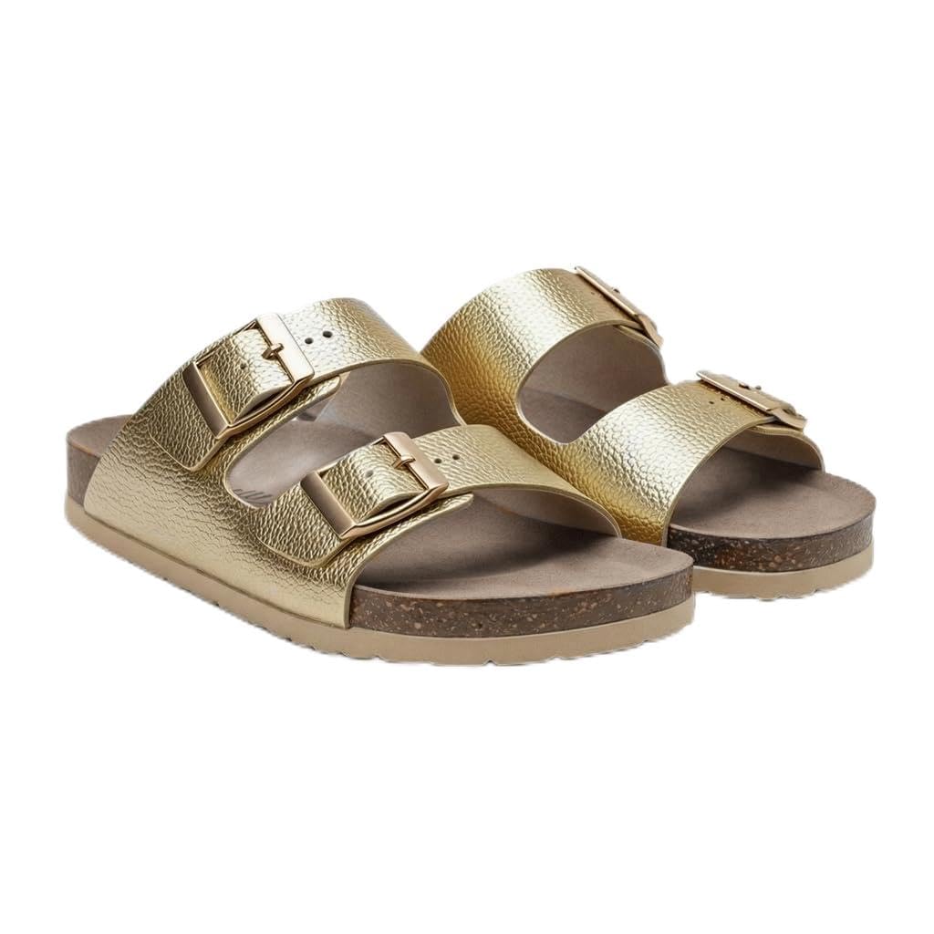 Women’s Orthopedic Slippers with Two Adjustable Straps – Comfortable Footbed Supporting the Arch and Anti-Slip Base – Modern Design for Daily and Summer Wear.