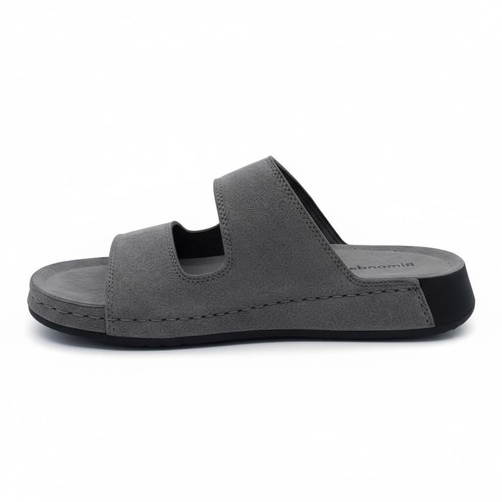 Men genuine leather slipper fashion casual look - Anti-slip-  Code M35