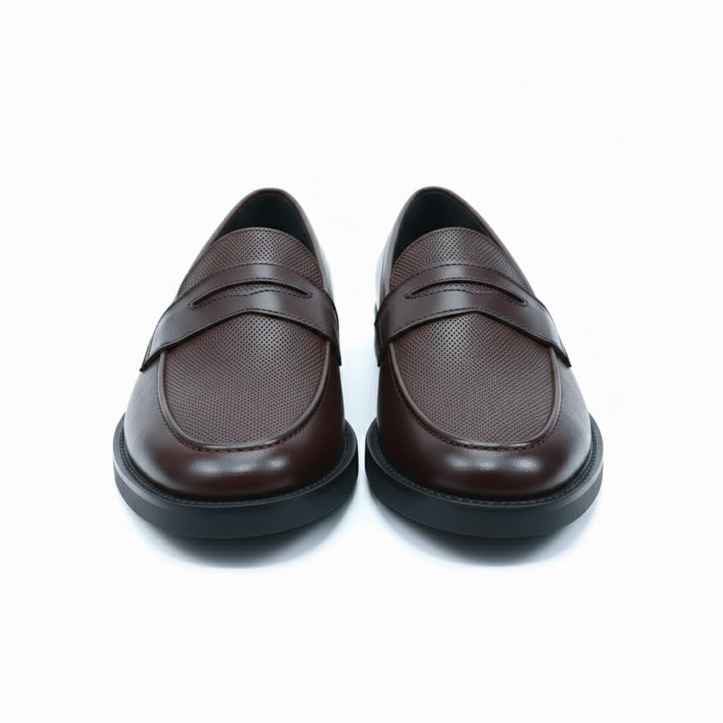 Men’s black leather loafers – formal elegance with a modern touch and a comfortable sole for all-day walking.   - X11