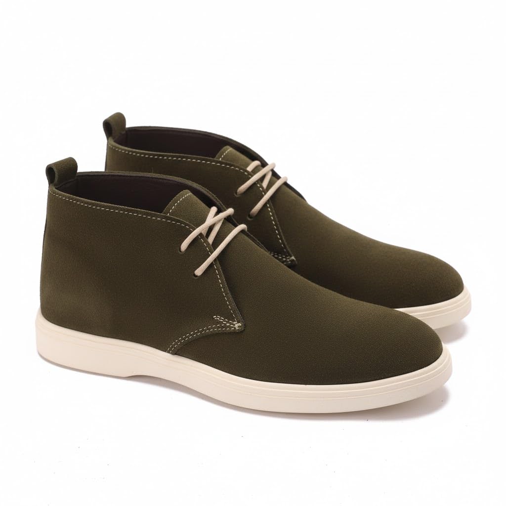 Genuine Leather Suede Turkish Rubber Sole for Men