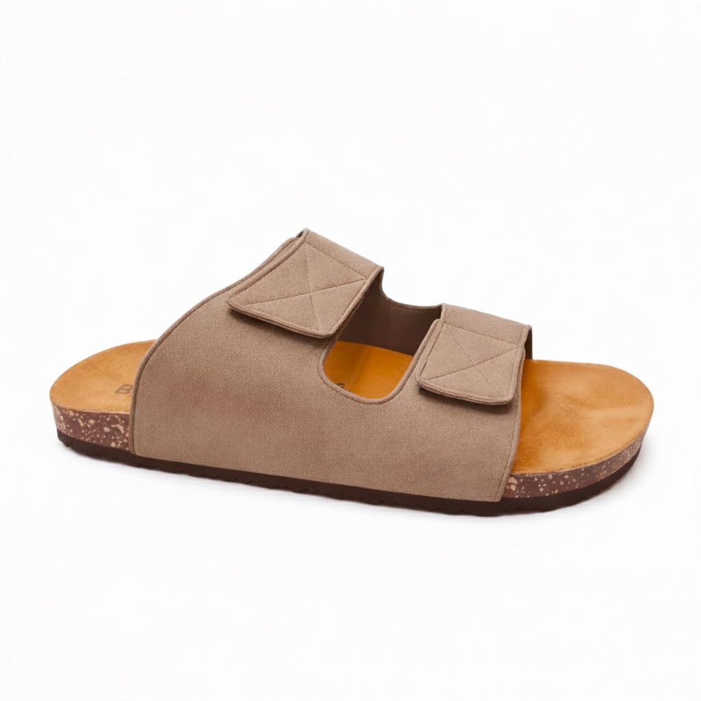 Men genuine leather slipper fashion casual look - Anti-slip  -  Code 117