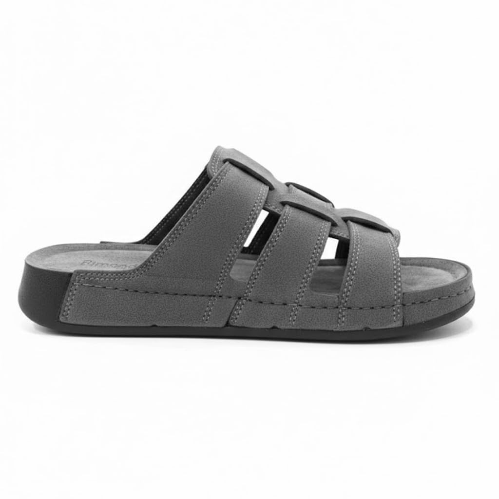 Men genuine leather slipper fashion casual look - Anti-slip  - Code M34