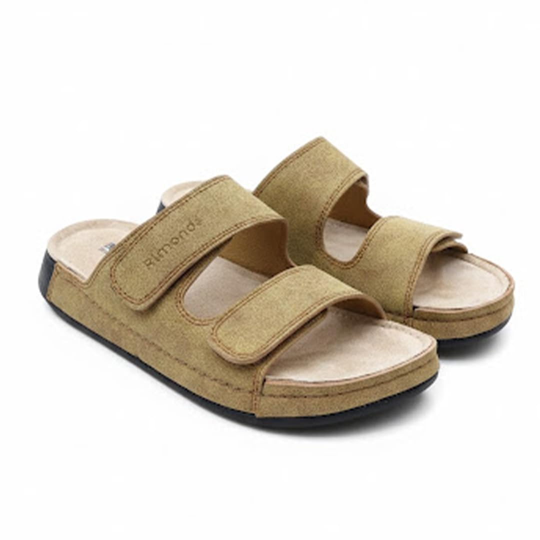 Men genuine leather slipper fashion casual look - Anti-slip-  Code M35