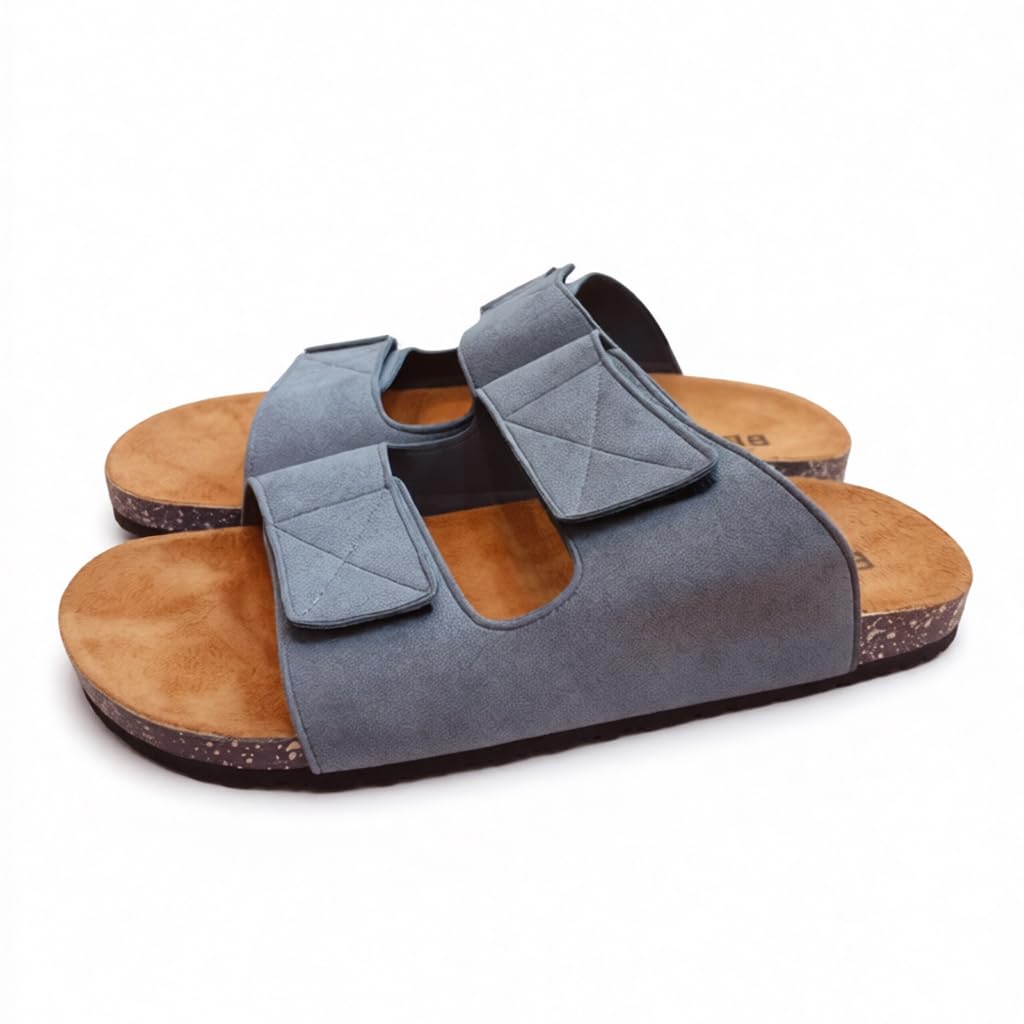 Men genuine leather slipper fashion casual look - Anti-slip  -  Code 117