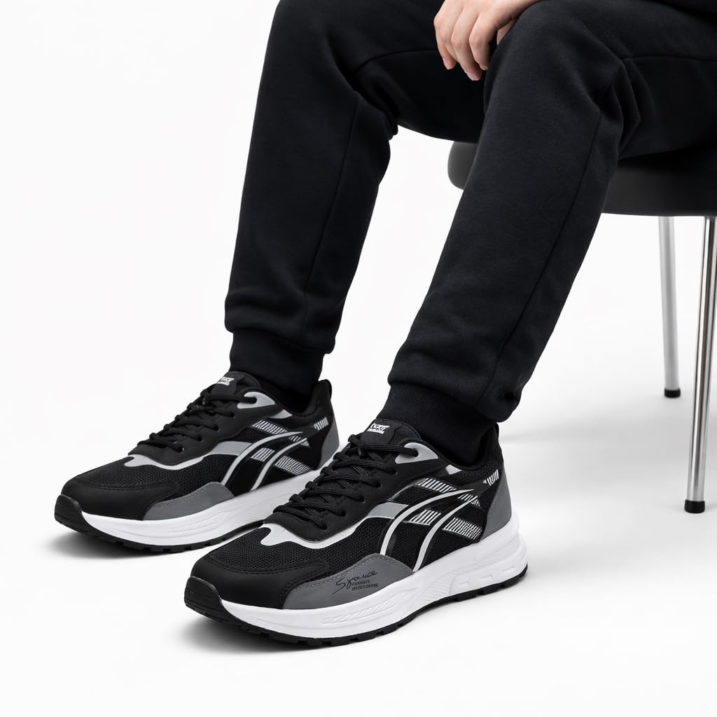Men’s Comfortable Sports Sneakers with a Modern Design – Lightweight Shoes for Walking, Running, and Daily Use with an Anti-Slip Sole.