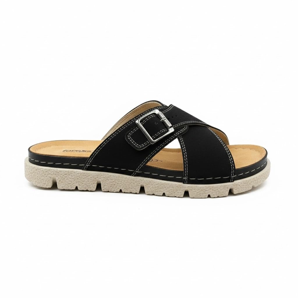 Men genuine leather slipper fashion casual look - Anti-slip  - Code 1400