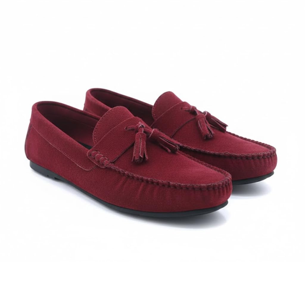 Men’s suede loafers – modern moccasin design, lightweight and extremely comfortable for daily and casual wear.   - S30