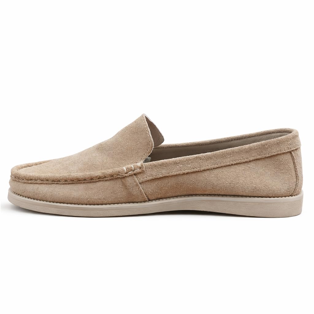Men’s suede loafers – modern moccasin design, lightweight and extremely comfortable for daily and casual wear. - K1