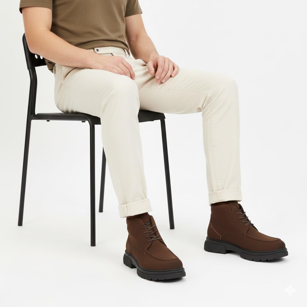 Stylish men's shoes made of suede - equipped with a comfortable Turkish rubber sole - available in various colors and sizes