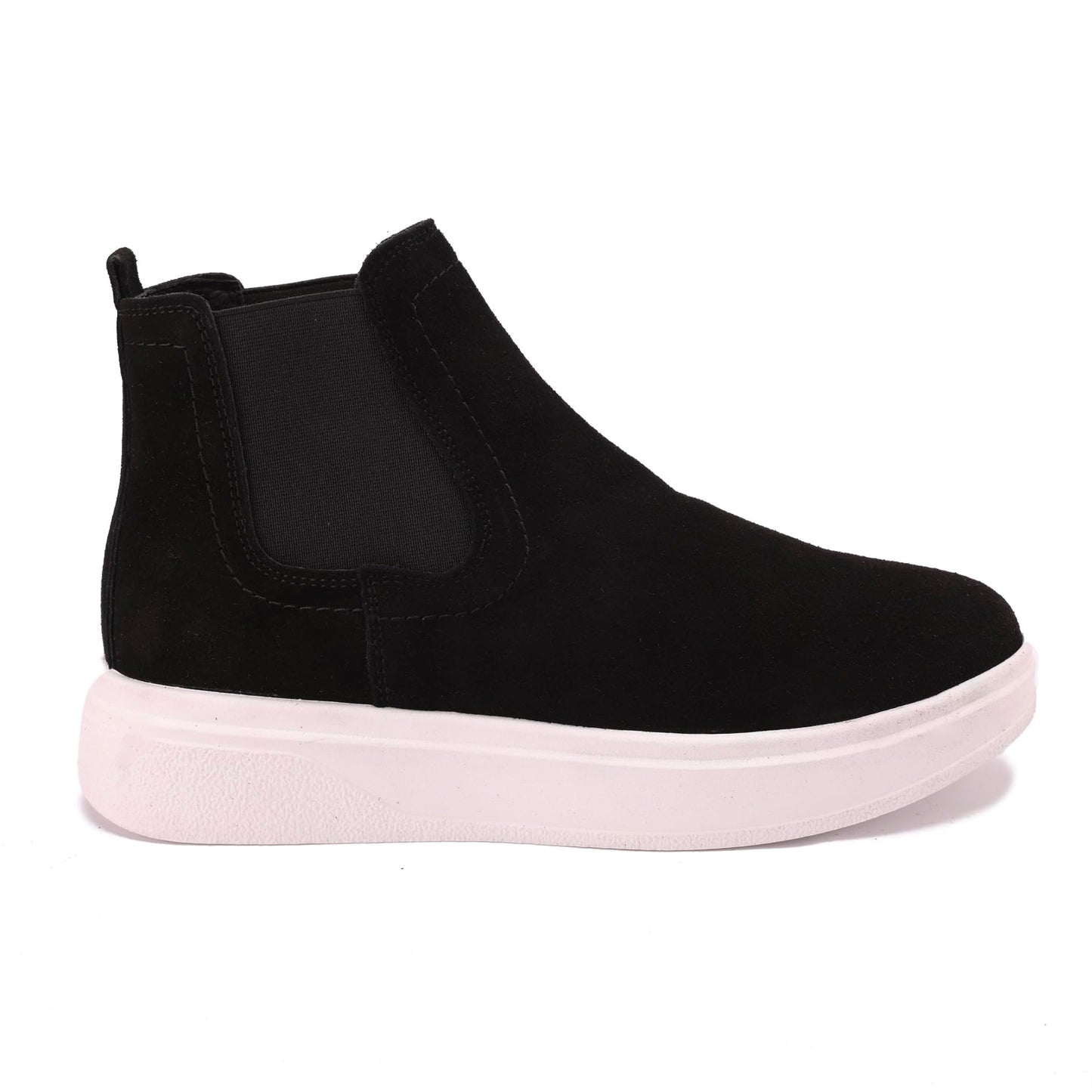 Comfortable men's shoes made of genuine suede leather with a Turkish rubber sole.