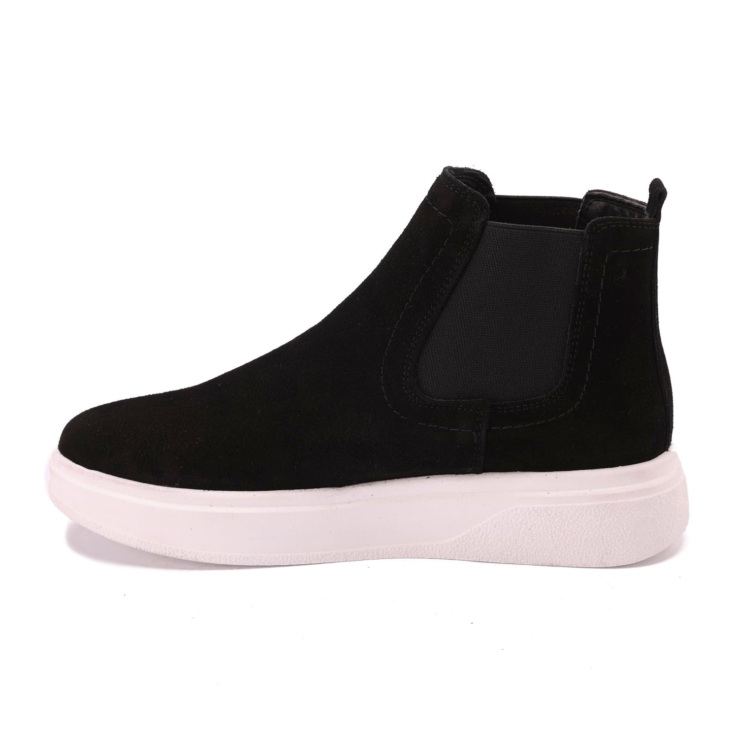 Comfortable men's shoes made of genuine suede leather with a Turkish rubber sole.
