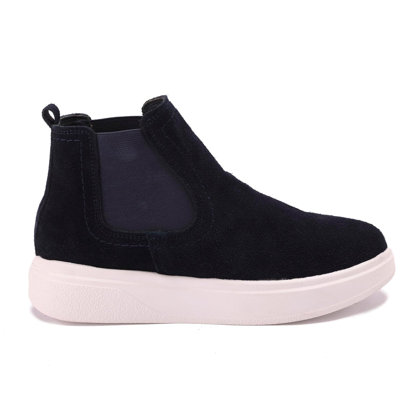 Comfortable men's shoes made of genuine suede leather with a Turkish rubber sole.