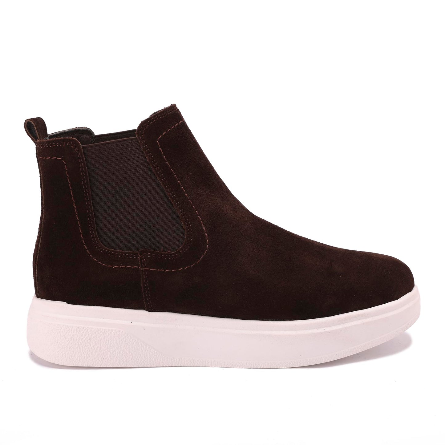 Comfortable men's shoes made of genuine suede leather with a Turkish rubber sole.