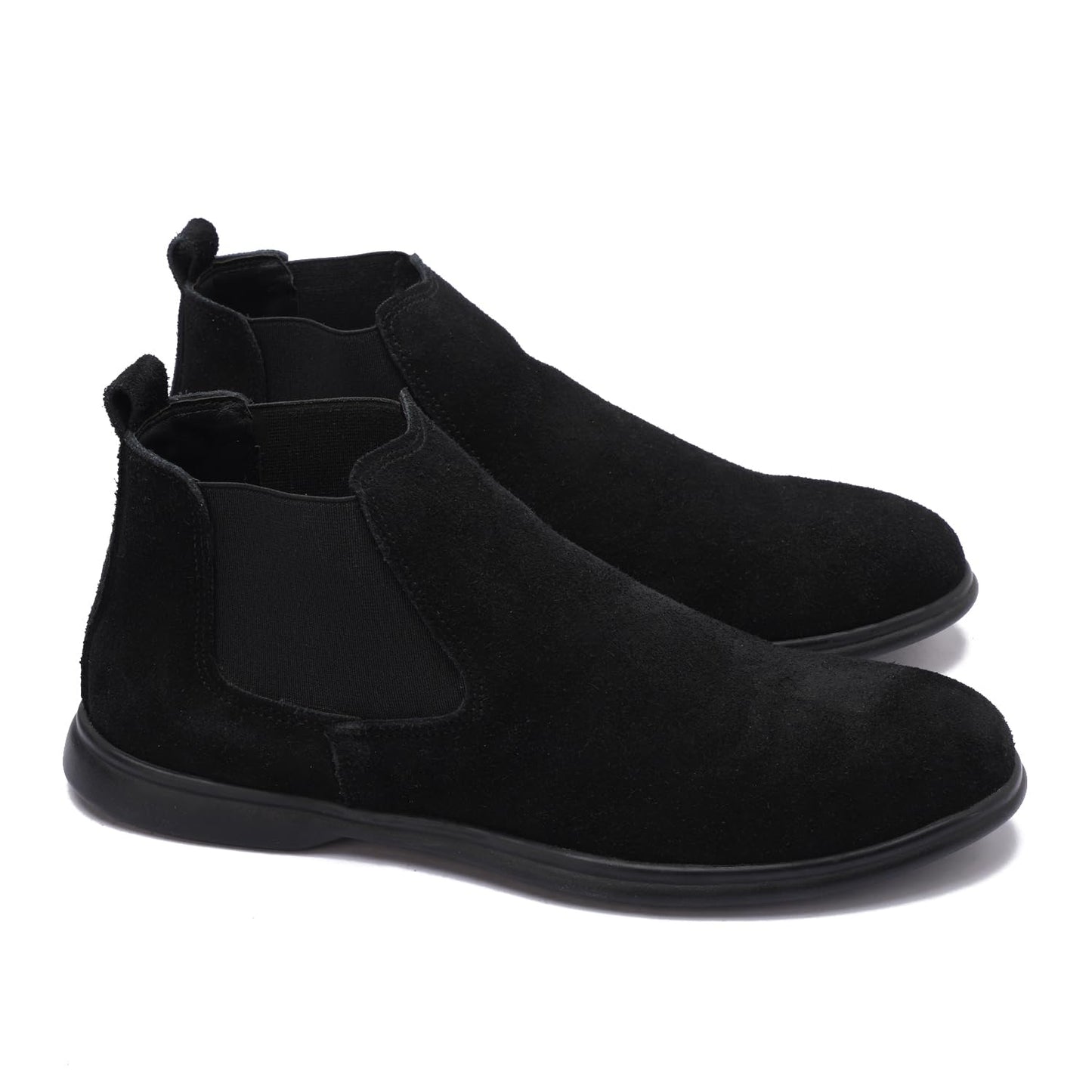 Comfortable men's half-boots made of suede with a comfortable sole.