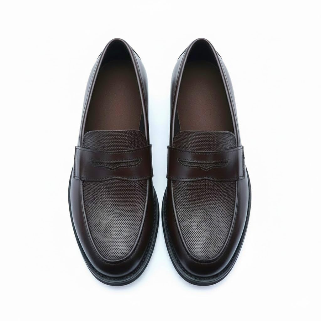 Men’s black leather loafers – formal elegance with a modern touch and a comfortable sole for all-day walking.   - X11