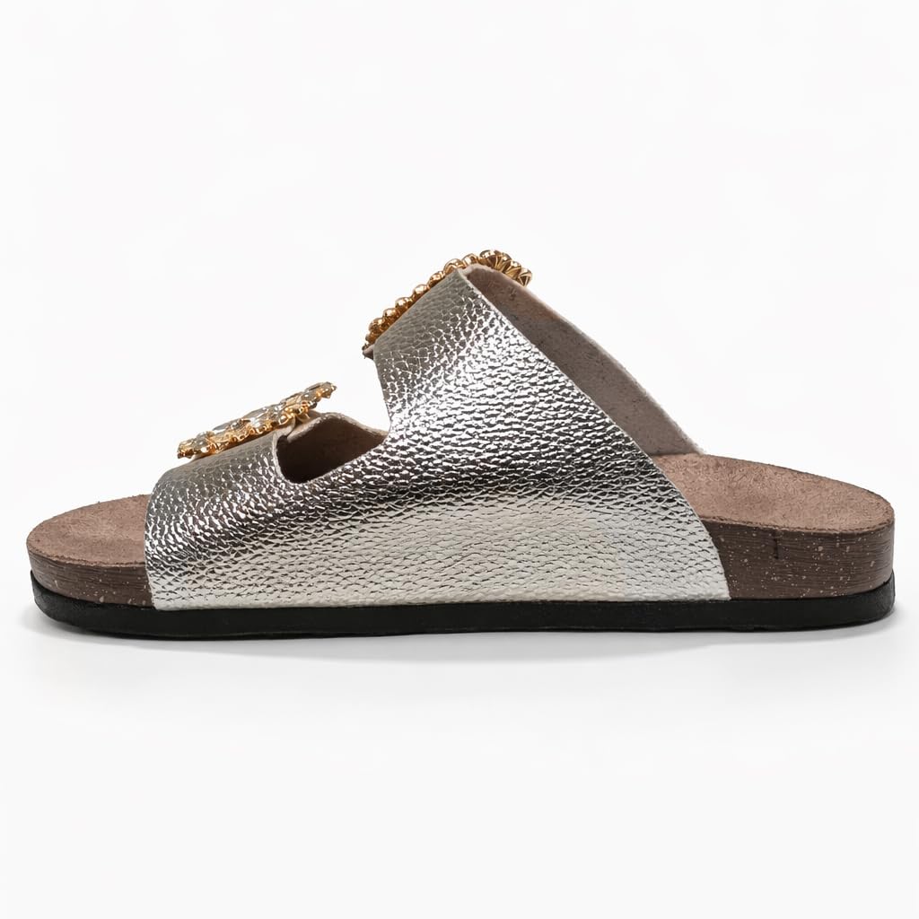 Women’s Luxury Slippers Adorned with Shiny Crystal Accessories – Comfortable Summer Footwear with Padded Sole and Elegant Classic Design, Perfect for Daily Outings and Special Occasions.